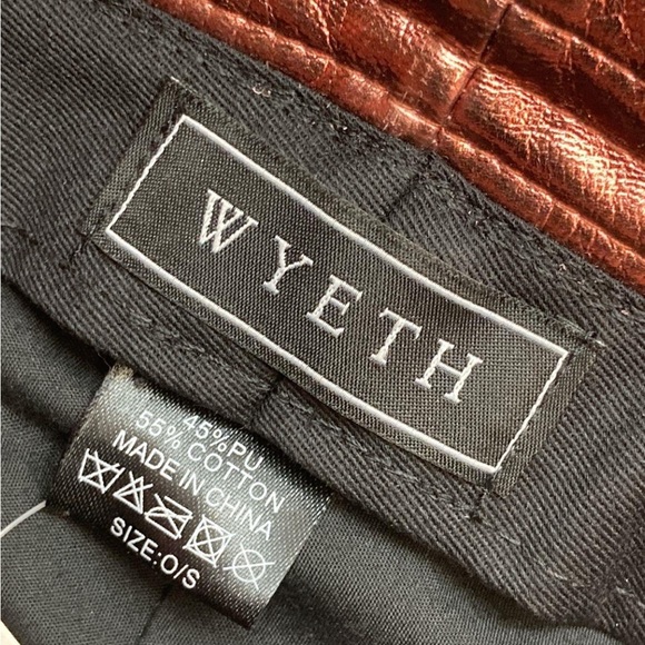 NWT Wyeth by Todd Magill Red Metallic Bucket Hat